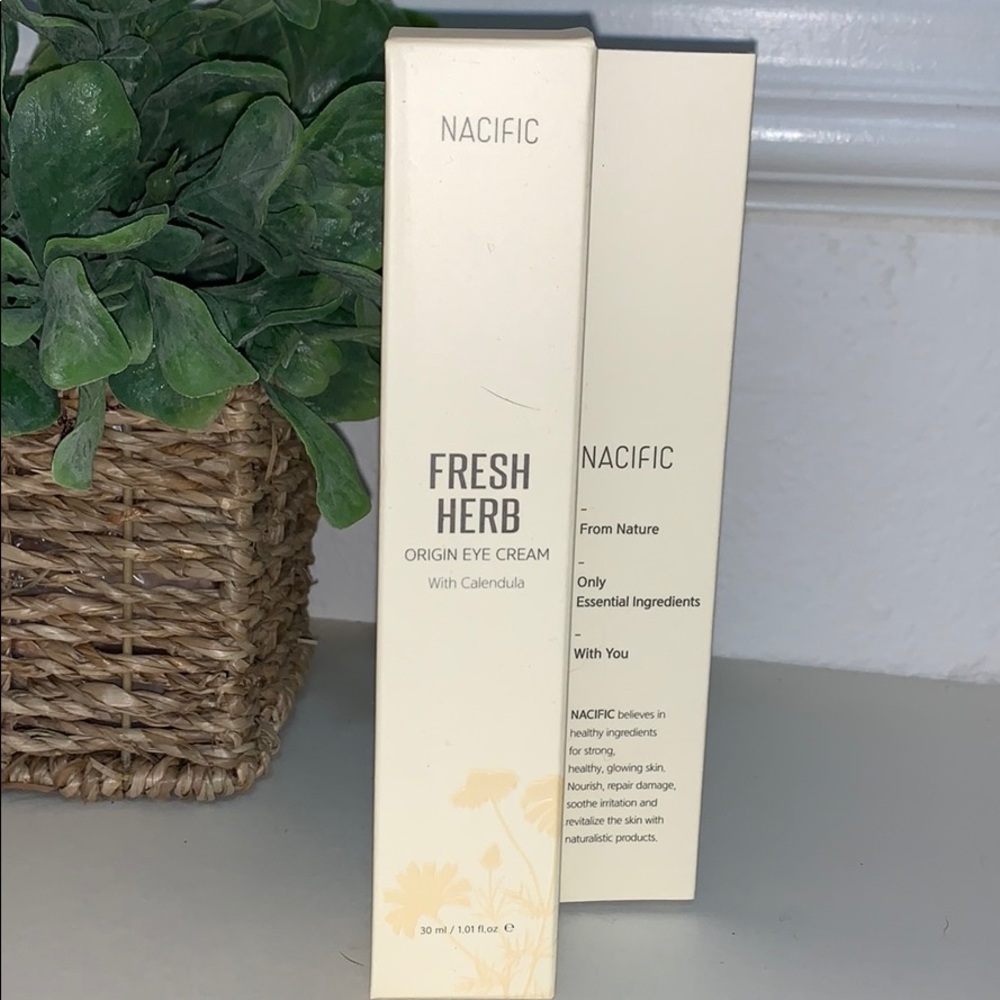 New, Nacific fresh herb origin eye cream